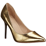 Goud Mat 10 cm CLASSIQUE-20 Hoge Hakken Pumps voor Heren