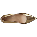 Goud Mat 10 cm CLASSIQUE-20 Hoge Hakken Pumps voor Heren