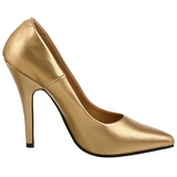 Goud Mat 13 cm SEDUCE-420 Hoge Hakken Pumps voor Heren
