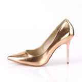 Goud Rose 10 cm CLASSIQUE-20 Hoge Hakken Pumps voor Heren