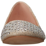 Goud TREAT-06 kristal steen ballerinas schoenen