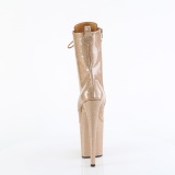 Goud glitter 20 cm dames high heels boots plateau