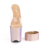 Goud strass 20 cm BEJEWELED-812RS pleaser hoge hakken met enkel manchet