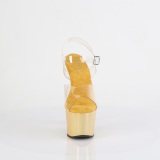 Gouden hologram plateau 18 cm ADORE-708LQ pleaser hoge hakken sandalen