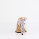 Gouden mules 11,5 cm GALA-01DMM strass mules met naaldhak