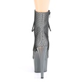 Gray chrome 18 cm ADORE-1020HFN Exotic pole dance ankle boots