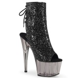 Gray transparent 18 cm ADORE-1018GT Exotic stripper ankle boots