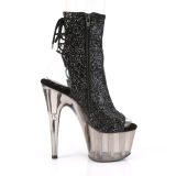 Gray transparent 18 cm ADORE-1018GT Exotic stripper ankle boots