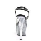 Gray transparent 18 cm ADORE-708T-1 Exotic stripper high heel shoes