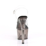 Gray transparent 18 cm ADORE-708T Exotic stripper high heel shoes