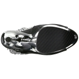 Grijs 18 cm ADORE-1024RSF dames enkellaarsjes met franjes