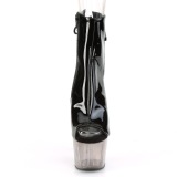 Grijs plateau 18 cm ADORE-1018T transparante hakken - pole dance enkellaarsjes