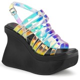 Hologram 11,5 cm DemoniaCult PACE-33 lolita platform sandals