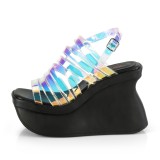 Hologram 11,5 cm DemoniaCult PACE-33 lolita platform sandals