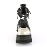 Hologram 11,5 cm SHAKER-56 lolita ankle boots wedge platform