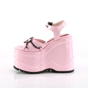 Hologram 15 cm DemoniaCult WAVE-09 lolita plateau wedge sandalen sleehak