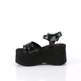 Hologram 6,5 cm Demonia FUNN-10 emo lolita platform wedge sandals