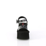 Hologram 6,5 cm DemoniaCult FUNN-10 emo lolita plateau wedge sandalen sleehak