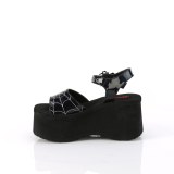 Hologram 6,5 cm DemoniaCult FUNN-10 emo lolita plateau wedge sandalen sleehak