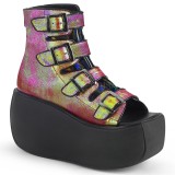 Hologram 9 cm VIOLET-150 open teen ankle booties