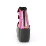 Hologram 9 cm VIOLET-150 open toe ankle booties