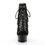 Kant stof 15 cm DELIGHT-696LC plateau ankle booties
