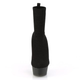 Knit sock booties 15 cm DELIGHT-1002-2 platform stretch ankle booties
