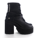 Kunstleer 12 cm ASSAULT-101 lolita enkellaarzen met plateau