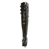 Kunstleer 13 cm DIVA-3006X stretch wijde schacht overknee laarzen brede schacht