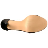 Kunstleer 13 cm Pleaser AMUSE-10 sandalen met naaldhak