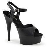 Leatherette 15 cm DELIGHT-609 pleaser high heels with platform