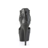 Kunstleer 15 cm DELIGHT-626 pleaser sandalen met plateau