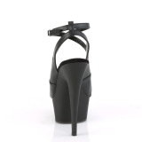 Kunstleer 15 cm DELIGHT-632 pleaser sling back sandalen met plateau