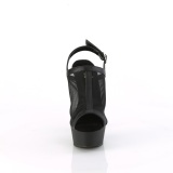 Kunstleer 15 cm DELIGHT-636 pleaser sandalen met plateau