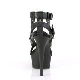 Kunstleer 15 cm DELIGHT-637 pleaser gladiator sandalen met plateau