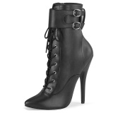 Kunstleer 15 cm DOMINA-1023 stiletto high heels enkellaarzen