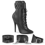 Kunstleer 15 cm DOMINA-1023 stiletto high heels enkellaarzen