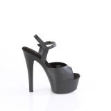 Kunstleer 15 cm GLEAM-609 plateau schoenen met hakken