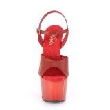 Kunstleer 18 cm ADORE-709T pleaser sandalen met plateau