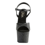 Kunstleer 18 cm Pleaser SKY-309MMG glitter schoenen met hakken