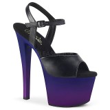 Kunstleer 18 cm SKY-309BP pleaser sandalen met plateau