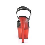 Kunstleer 18 cm SKY-309T pleaser sandalen met plateau