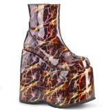 Kunstleer 18 cm SLAY-204LBH lolita enkellaarzen plateau
