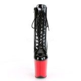 Kunstleer 20 cm FLAMINGO-1020 pleaser enkellaarzen met plateau
