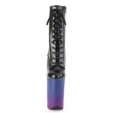 Kunstleer 23 cm INFINITY-1020BP pleaser enkellaarzen met plateau