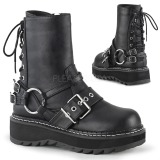 Kunstleer 3 cm LILITH-210 lolita enkellaarzen plateau