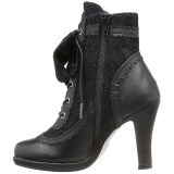 Kunstleer 9,5 cm DEMONIA GLAM-200 lolita gothic enkellaarzen