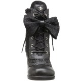 Kunstleer 9,5 cm DEMONIA GLAM-200 lolita gothic enkellaarzen