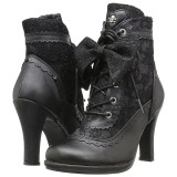 Kunstleer 9,5 cm DEMONIA GLAM-200 lolita gothic enkellaarzen
