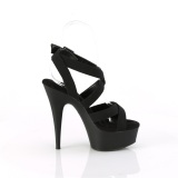 Kunstleer plateau 15 cm DELIGHT-638 pleaser hoge hakken schoenen